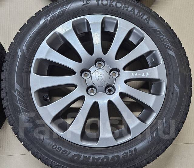 Диски Subaru R16 6.5JJ +55 + шины Yokohama 205/55R16 (ЗИМА, 2018 ), 16 ...