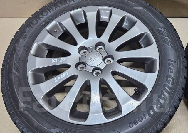 Диски Subaru R16 6.5JJ +55 + шины Yokohama 205/55R16 (ЗИМА, 2018 ), 16 ...