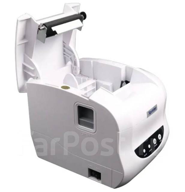 Термопринтер этикеток Xprinter XP-365B USB+LAN сетевой 20-80мм белый ...