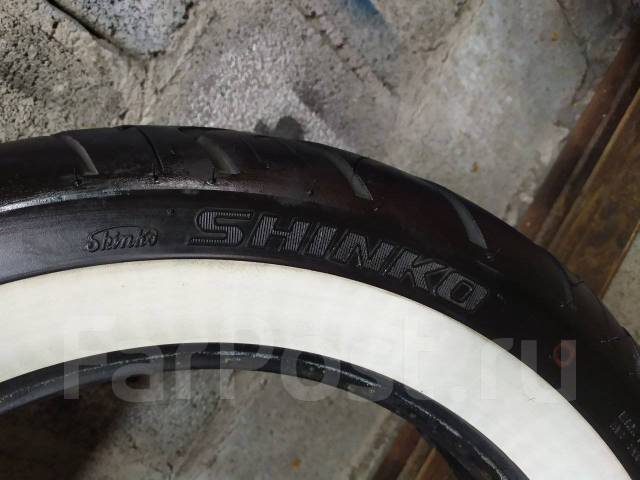 Rear Motorcycle Tire Shinko SR777 HD 130/90B16 73H White