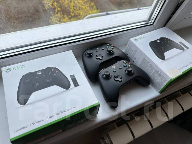 Геймпад xbox и ПК беспроводной оригинал Microsoft, б/у, в наличии. Цена ...
