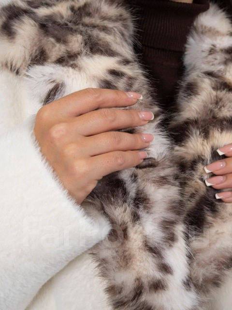 Lipsy snow clearance leopard fur coat