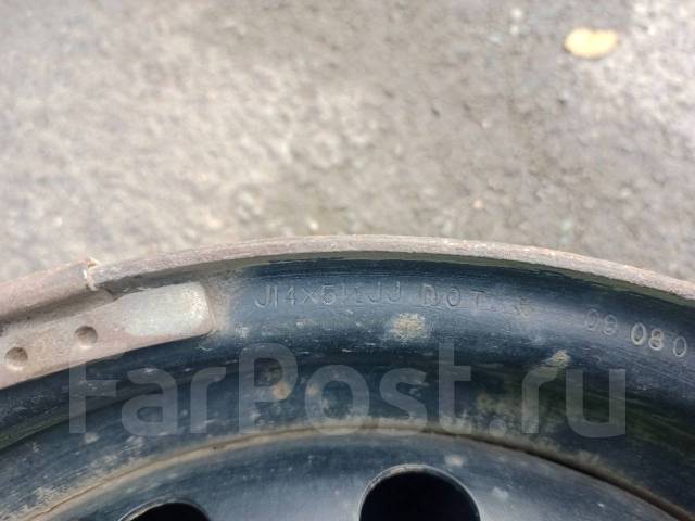 Диски 14х5,5 4х100 Nissan, 14", 1 шт, 4x100, штампованные, 4 шт, б/у, в ...