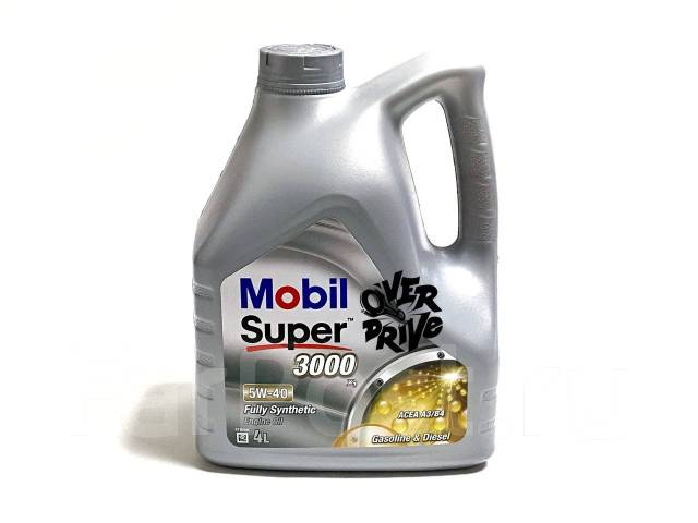 Масло моторное Mobil Super 3000 X1 5W-40 4л A3/B4, синтетическое, 4,00 ...