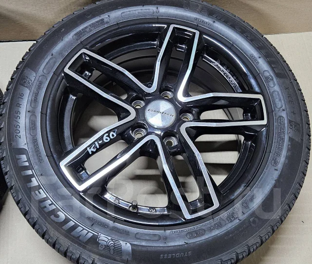 Диски Lehrmeister Eurotech R16 6.5 +48 5x108 + Michelin 205/55R16, 16 ...