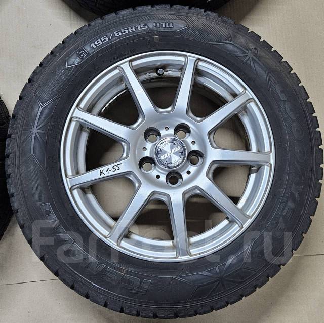 Диски Weds Ravriun R15 6.0 +43 5х100 + шины Goodyear 195/65R15, 15", 1 ...