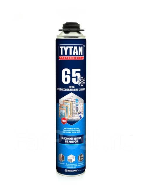 Проф. пеногерметик Tytan Tytan 65L ЗИМА (t до -20) (750мл) (12/уп), в ...