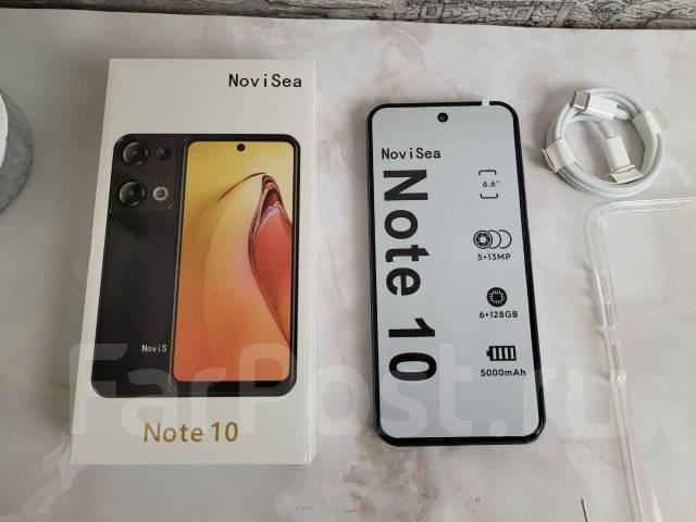 Смартфон Novisea Note 10 6/128 Black, Neo, 6.60", моноблок, черный ...