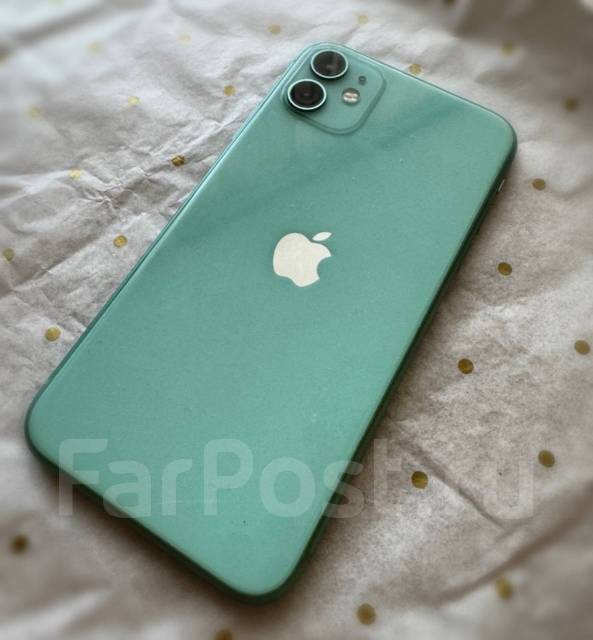 IPhone 11 256 Гб, 6.10", зеленый, б/у, в наличии. Цена: 25 000₽ во ...