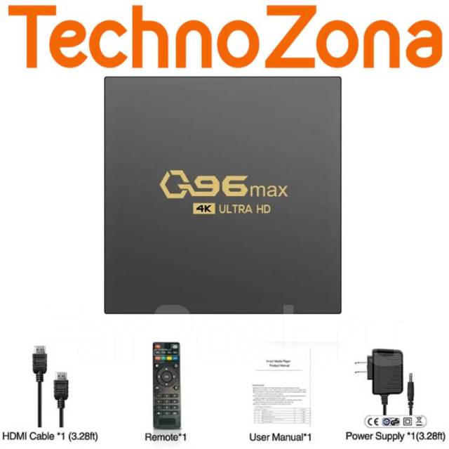 Smart TV приставка X96Q MAX 8 ГБ + 128 ГБ Андроид, новый, в наличии ...