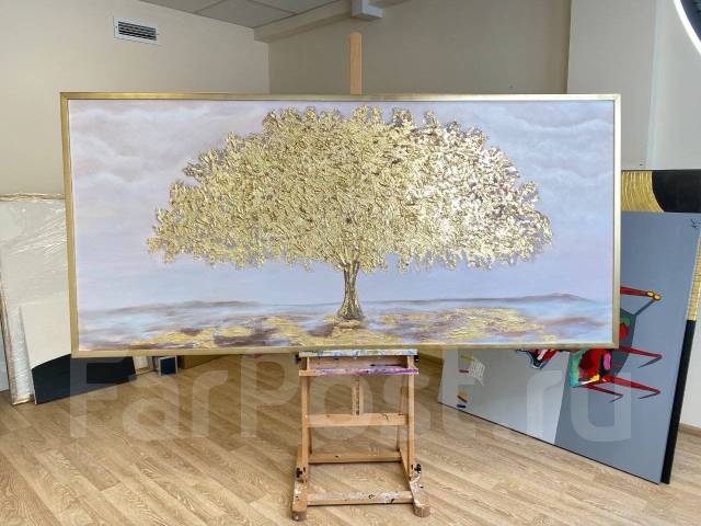 Картина Золотое дерево размер 120х80, новый, в наличии. Цена: 34 000₽ во  Владивостоке