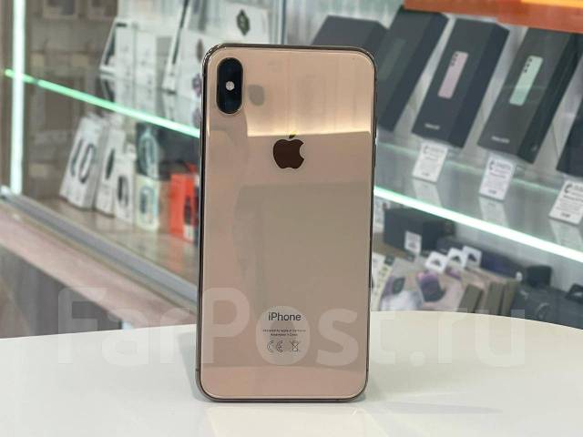Смартфон iPhone XS Max 256Gb Gold, 6.50", моноблок, золотой, 4G LTE, б ...