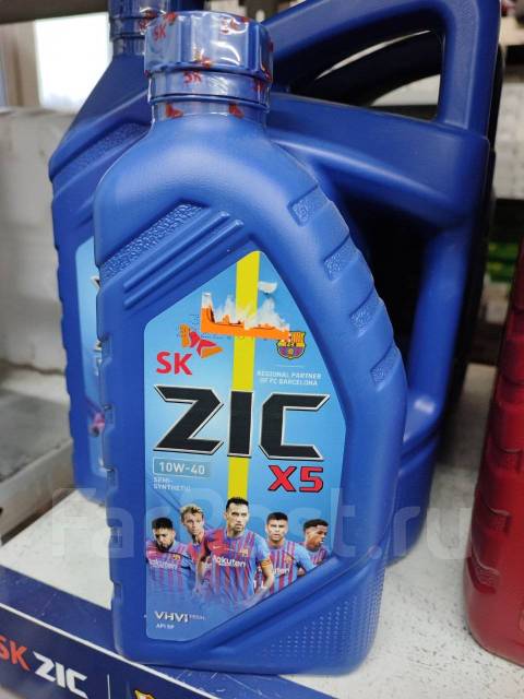 Масло ZIC X5 10w40 SP/SN Plus 1л 55684, полусинтетическое, 1,00 л. SP ...