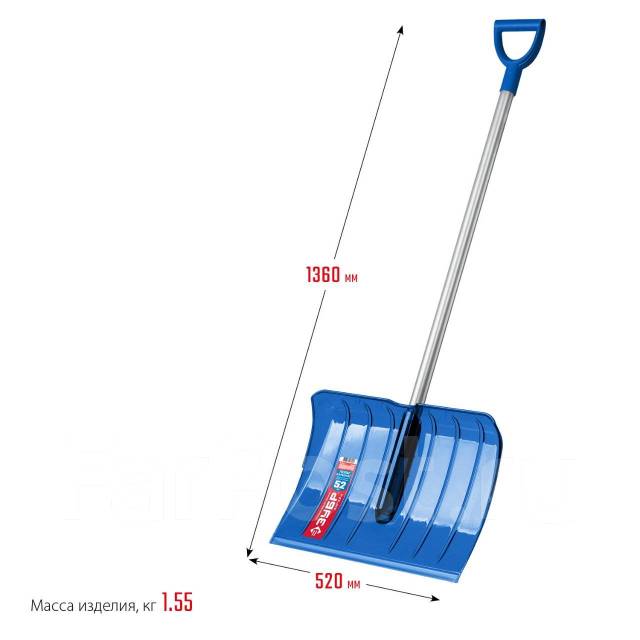 Снеговая лопата, ковш 52см, морозостойкий поликарбонат, ударопроч 39980 ...