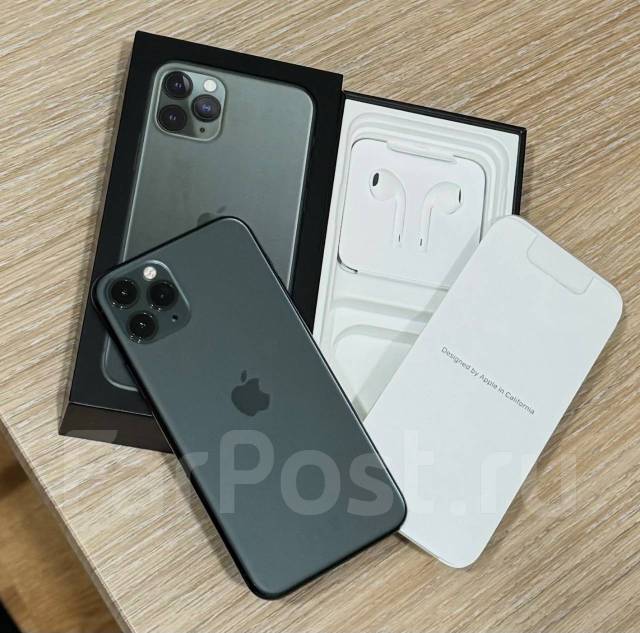 IPhone 11 pro, 256 gb, в отличном состоянии, 5.80", моноблок, зеленый ...