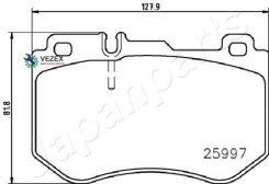 ������� ��������� Mercedes W205 14- �������� L 127.7�� Japanparts PA0515AF PA0515AF ����