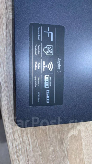 Acer Aspire 3 A315-23. 15.6", 2,6����, ��� 8 ��, ���� 256���, WiFi: 1, Bluetooth: 1, ����������� �� 9��. ����