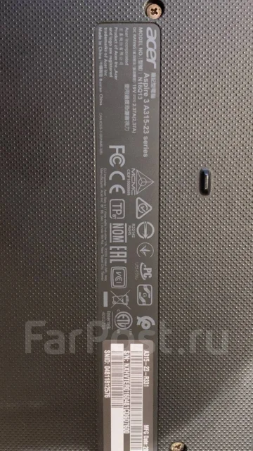 Acer Aspire 3 A315-23. 15.6", 2,6����, ��� 8 ��, ���� 256���, WiFi: 1, Bluetooth: 1, ����������� �� 9��. ����