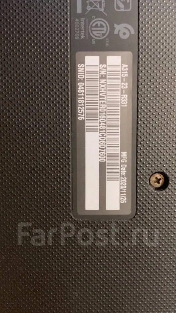 Acer Aspire 3 A315-23. 15.6", 2,6����, ��� 8 ��, ���� 256���, WiFi: 1, Bluetooth: 1, ����������� �� 9��. ����