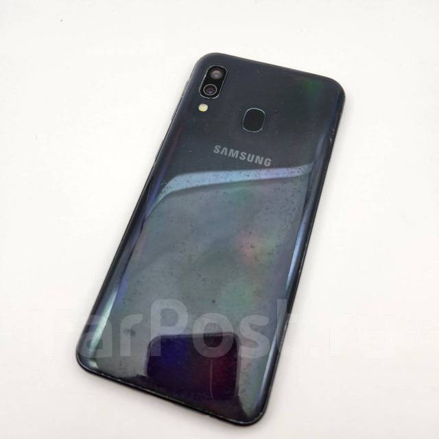 Samsung Galaxy A40 4Gb+64Gb Чёрный, 64 гб, 5.90", черный, б/у, в ...