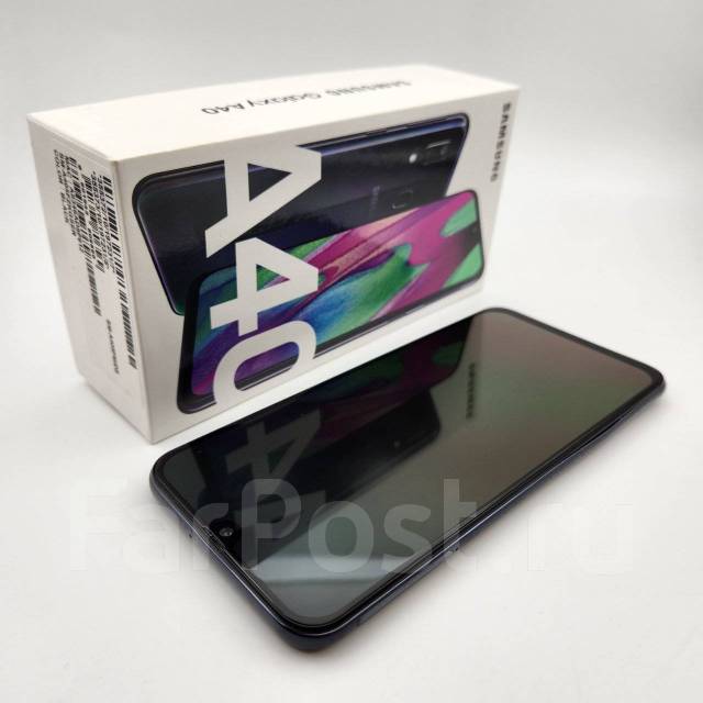 Samsung Galaxy A40 4Gb+64Gb Чёрный, 64 гб, 5.90", черный, б/у, в ...