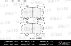 ������� ��������� �������� (����� Low-Metallic) Lexus GX 460/470/Mitsubishi Pajero IV/Toyota LC Prado 120 (TRW GDB3364) E400046 ����� ����� E400046 ��...