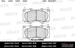 ������� ��������� �������� (��� �������) (����� Semi-Metallic) (Toyota LAND Cruiser 120, Prado 150, Mitsubishi Pajero IV) (TRW GDB3364) E100046 �����...