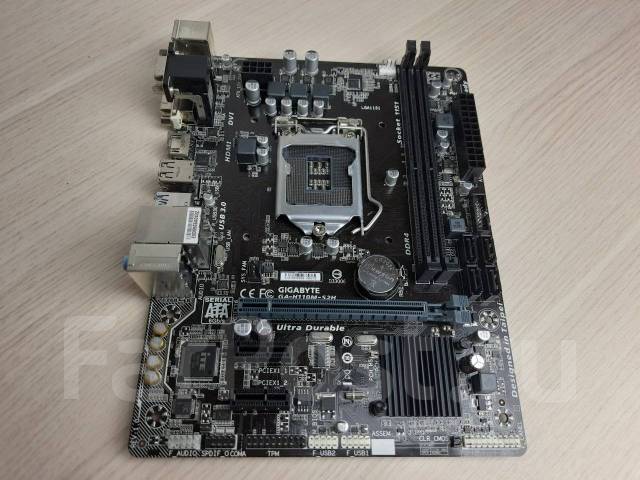 Материнская плата Gigabyte H110, б/у, в наличии. Цена: 500₽ в Находке