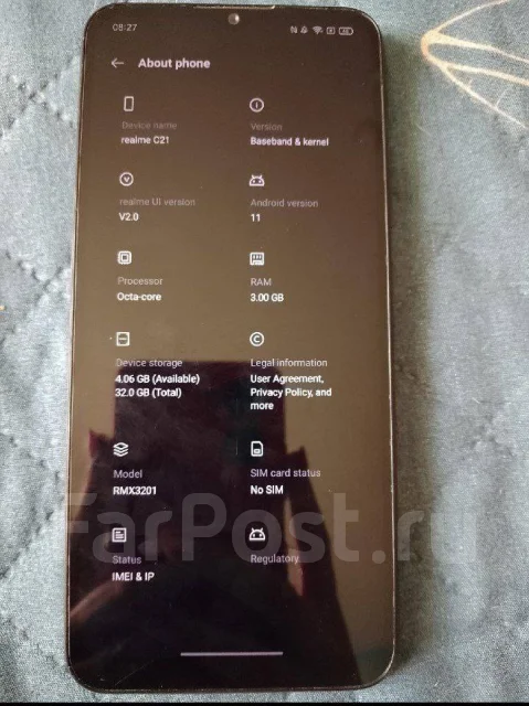 Realme C21. �/�, 32 ��, ������, 4G LTE ����