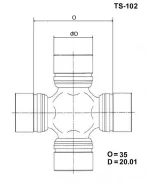 ���������� GUS-2 D=20.01 O=35.00 (27100-6700/27200-38810) TOYO TS102 ����