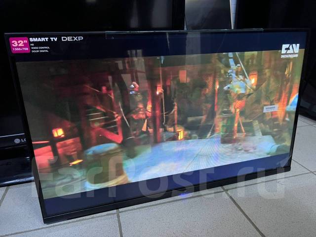 Телевизор Dexp 32" (81 см) Smart TV, LED, б/у, в наличии. Цена: 8 000 ...