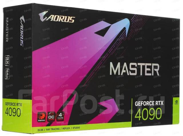 Видеокарта Gigabyte GeForce RTX 4090 Aorus Master [GV-N4090Aorus M-24G ...