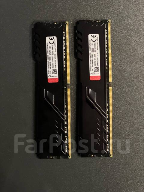 Kingston HyperX FURY Black 32Gb 3200 МГц DDR4, 32 гб, б/у, в наличии ...