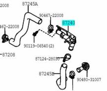 ������ ���� ��������� Toyota 87240-30550 87240-30550 ����
