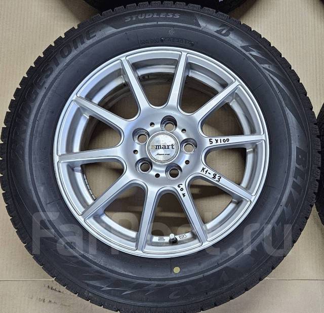 Диски Manaray Sport Smart R15 6.0 +45 5x100 + Bridgestone 195/65R15, 15 ...