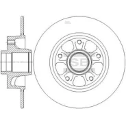 ���� ���������, ������ (��� ����������) RE Fluence (L30_) 10-, Megane 08-; Sangsin Brake SD3070 SD3070 ����