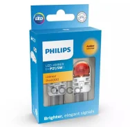 ����� ���������� P21/5W LED amber 11499 AU60 12V X2 (�-�) Philips ���. 11499AU60X2 11499AU60X2 ����