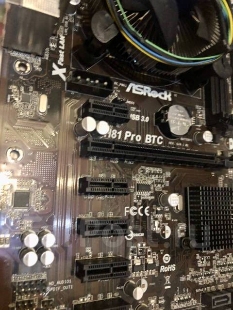 Материнская плата ASRock H81 Pro BTC, Socket LGA1150, чипсет Intel H81 ...