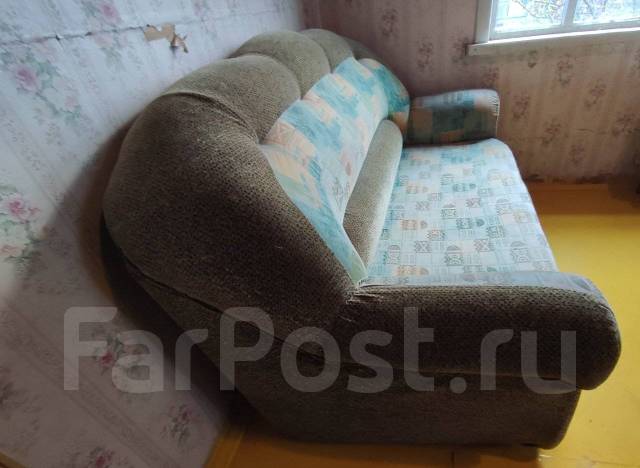 Диван-кровать раскладной, выкатной, ткань, поролон, ящик для белья ...
