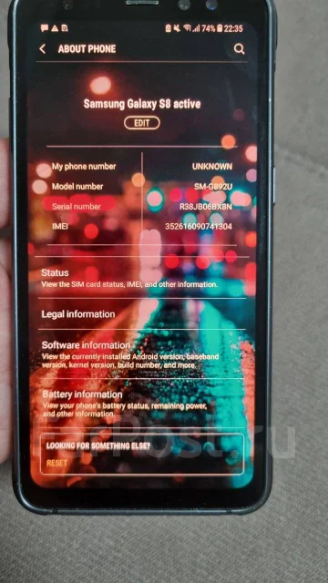 Samsung Galaxy S8 Active. �/�, 64 ��, �����, 4G LTE, ����������, NFC ����