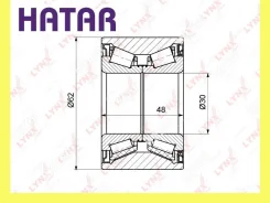 ��������� ������� ������ 48x30x62 ��� Lynxauto WB1318 WB1318 ����