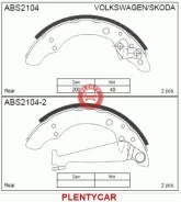 ������� ��������� ���������� vw golf vw polo skoda fabia - Allied Nippon ABS2104 ABS2104 ����