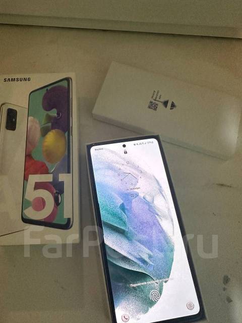 Продам телефон Samsung A51, 128 гб, 6.50", белый, 4G LTE, Dual-SIM, NFC ...