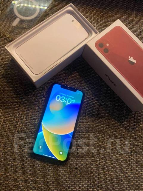iPhone 11, 64 гб, 6.10", красный, б/у, в наличии. Цена: 25 000₽ в ...