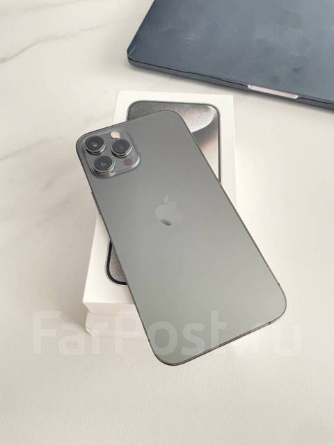 IPhone 12 Pro Max, 256 гб, 6.70", моноблок, черный, б/у, в наличии ...