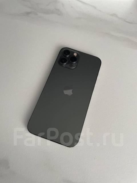 IPhone 12 Pro Max, 256 гб, 6.70", моноблок, черный, б/у, в наличии ...