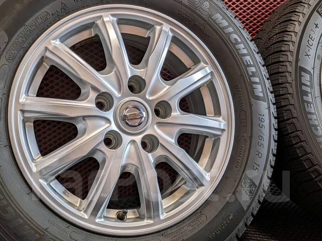 Комплект зимних колес R15 5x114.30 Nissan Serena 195/65R15 из Японии ...