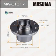 ������� � ����������� VAG Transporter 03- ����. � ��� Masuma MWE1517 MWE1517 ����