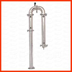 5 с узлом отбора по жидкости. Медная бражная колонна 2 дюйма. Бражно-ректификационная колонна 2 дюйма. 5". 5".