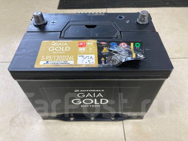 Аккумулятор Gaia Gold 130D26L, обратная (левое), 130 А.ч. япония, б/у ...
